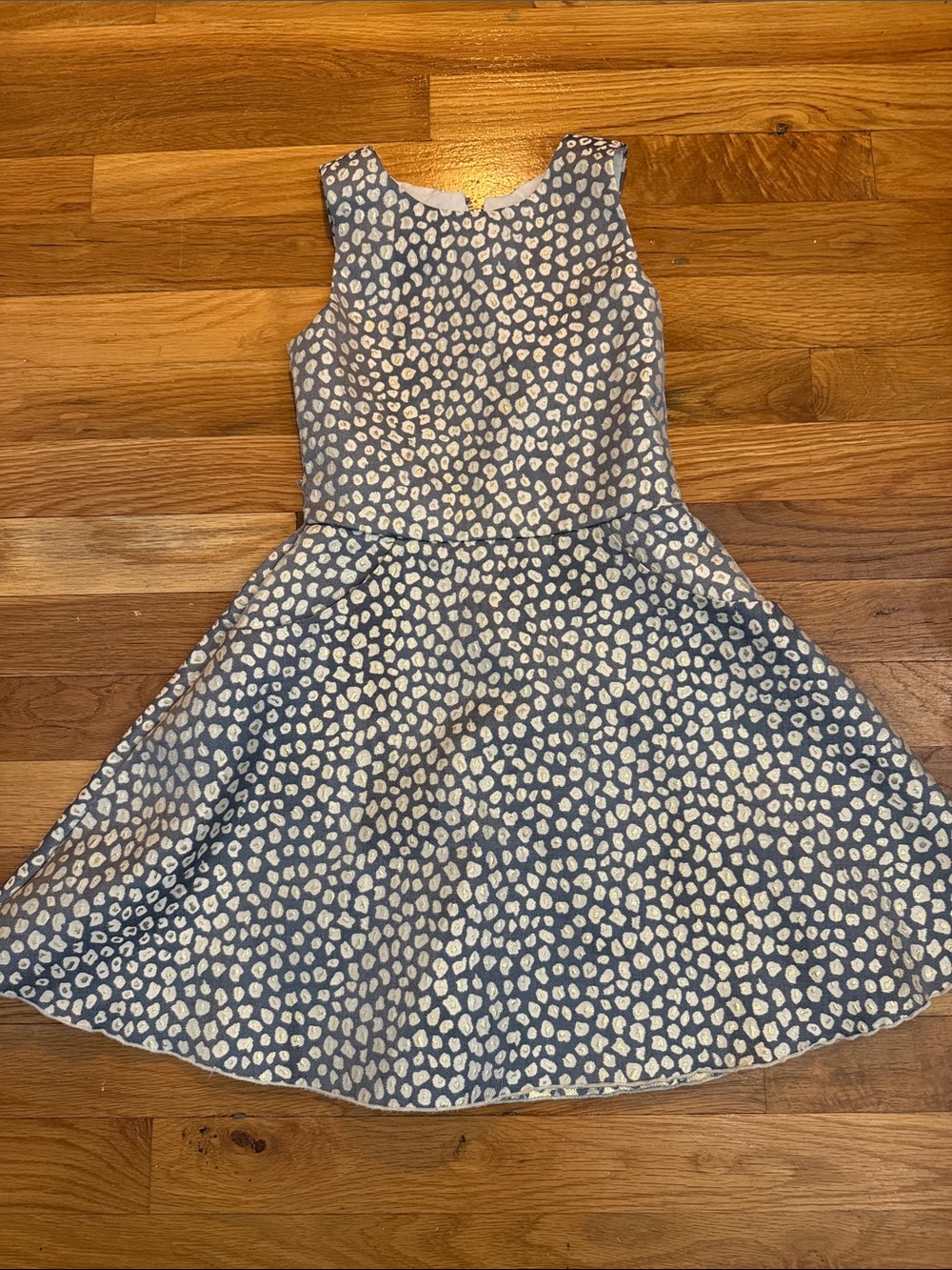 Girls Leopard Fit-and-Flare Dress